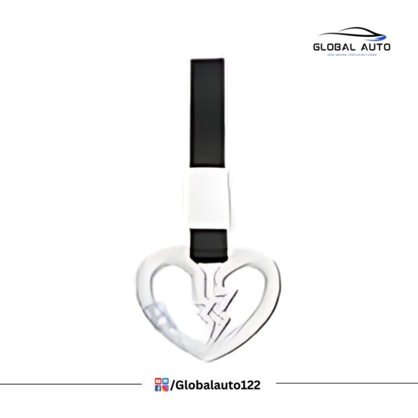 Car hanging Heart Broken Design For Front and Rear Bumper and Mirror White Colour